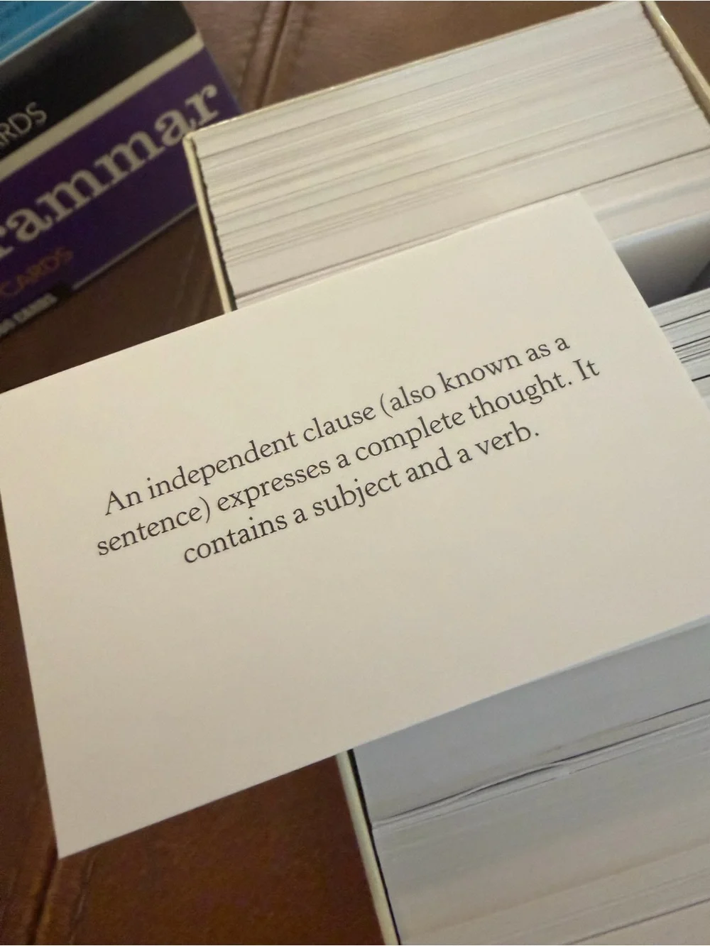 SparkNotes Study Cards for English Grammar